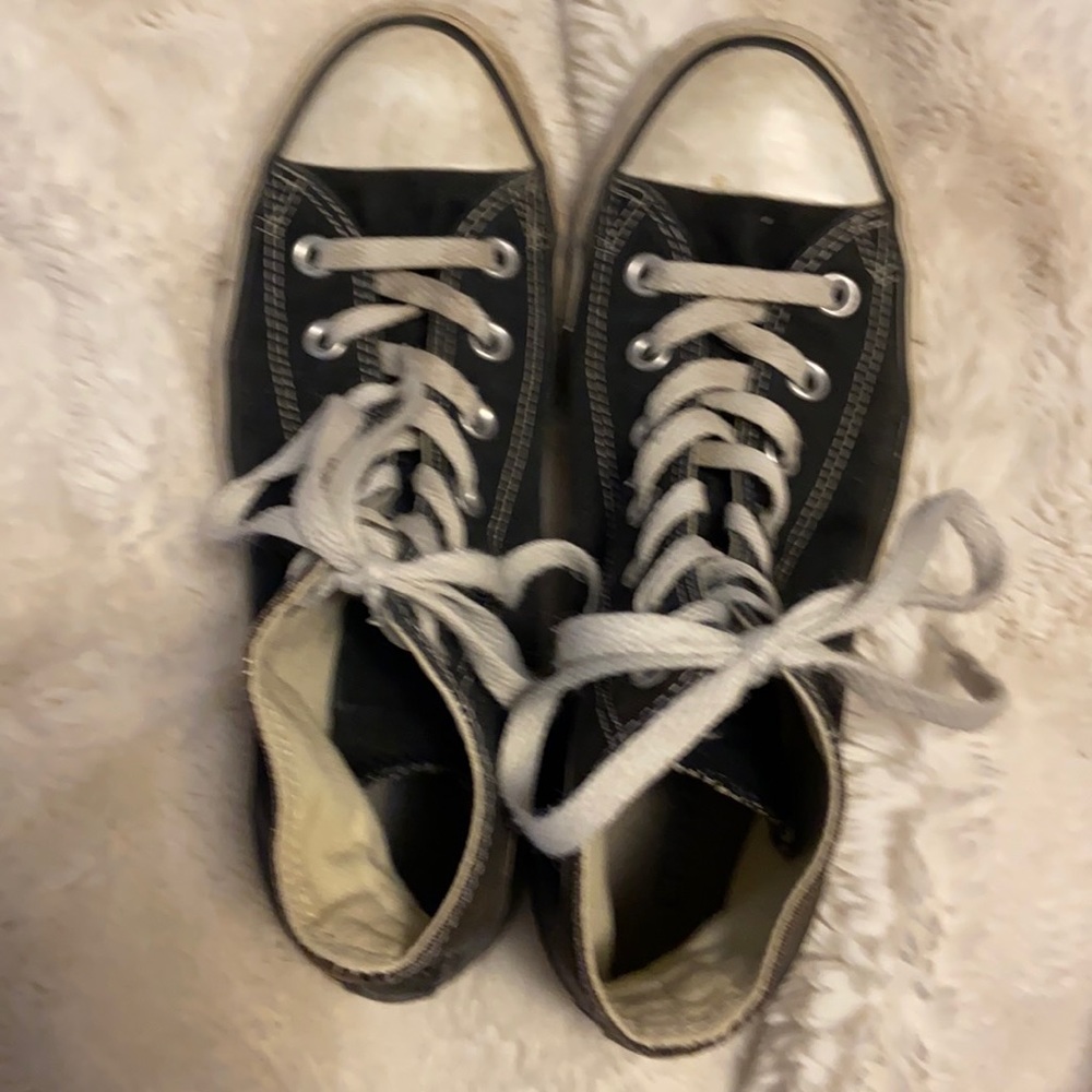 black high top converse